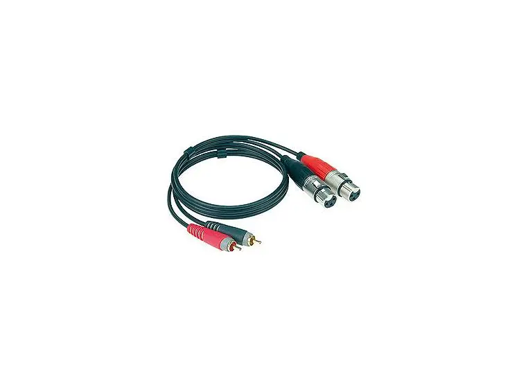 Klotz AT-CF0100 2xXLR hun-2xPh han (dual) 1 m 